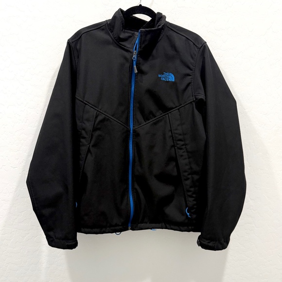 The North Face Mens Jacket Black/ Blue Trim and Logo Mens Large C848 - Picture 1 of 8